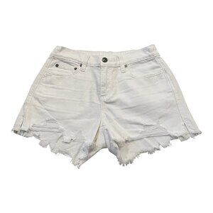 Aerie white cut off shorts size XS